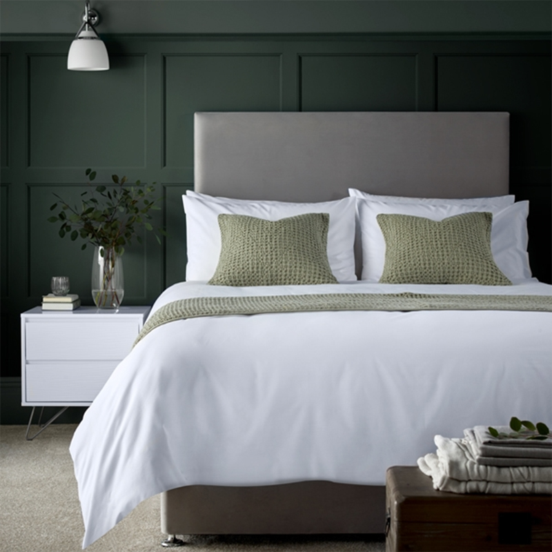 Hotel Sateen Plain 300 스레드 카운트 Hotel Bedlinen 세트