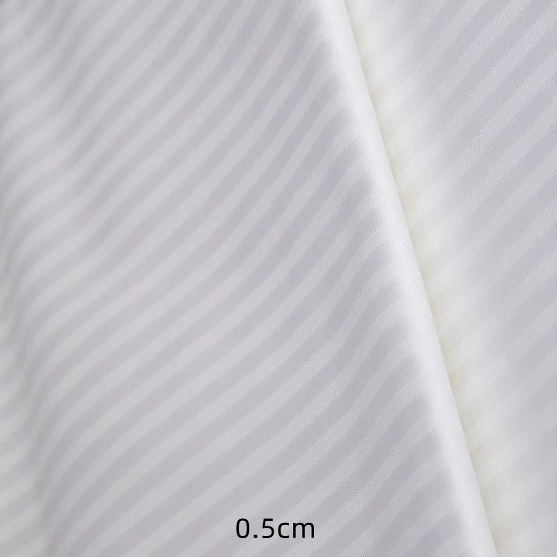 100면 화이트 Sateen 스트라이프 250t 호텔 섬유 직물