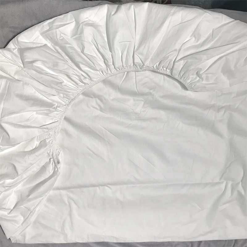 디럭스 100 빗질 면화 화이트 Sateen 400T 호텔 적합 침대 시트 공급